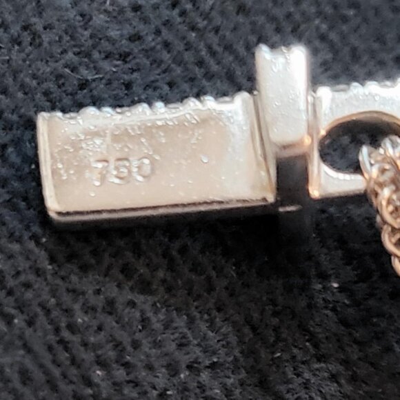 Tiffany 18k White Gold and Diamond Cross Necklace - Picture 7 of 7